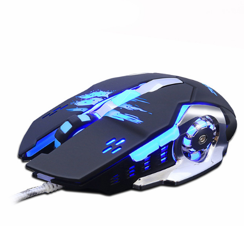 Geräuschlose Gaming-Maus mit 6 Tasten