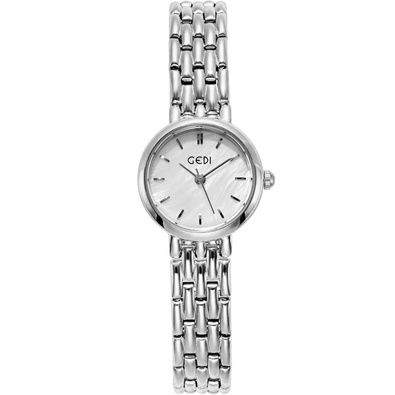 Quarzuhr mit dünnem Milanaise-Armband