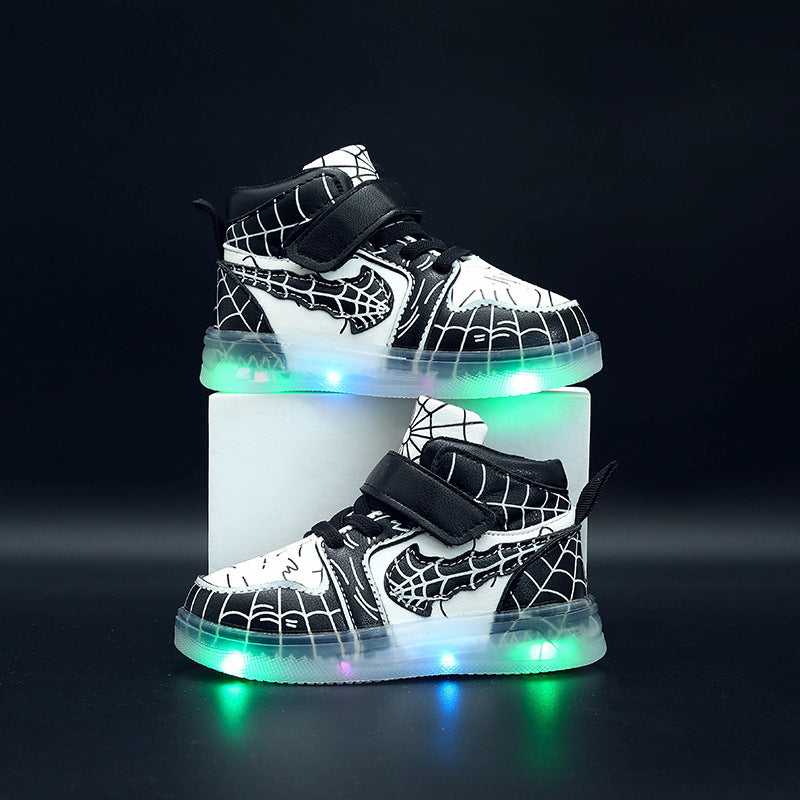 LED-Sneaker aus Lederimitat für Jungen