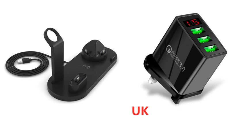 4-in-1 Wireless Ladestation mit Schnellladefunktion