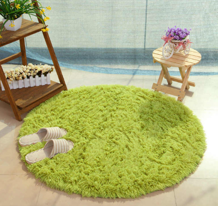 Runder Hochflor-Teppich aus Kunstfell – Bild 7 | LuxeStyle