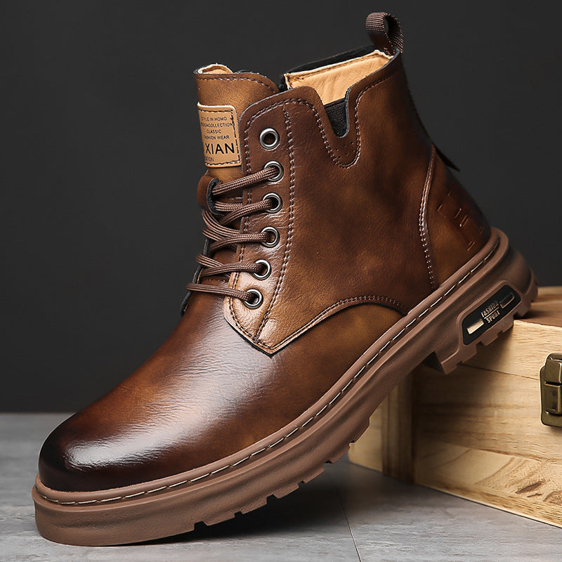 Britische Winter-Boots mit dicker Sohle