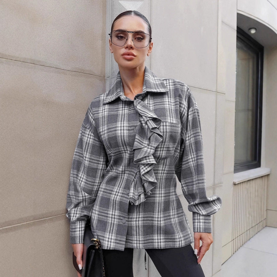 Französisches Pendlerhemd mit Spitze – Bild 2 | LuxeStyle