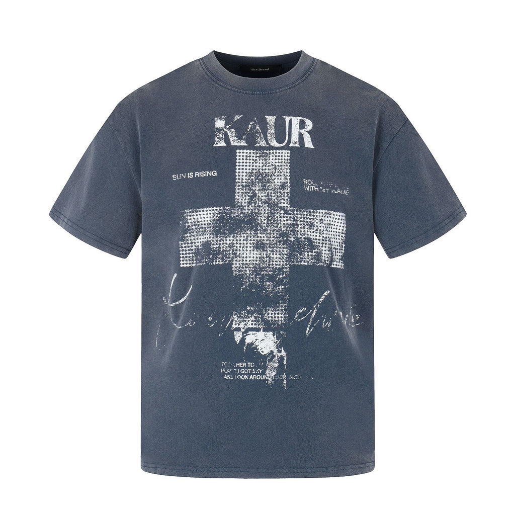 Trendiges Langarmshirt mit Kreuzmuster