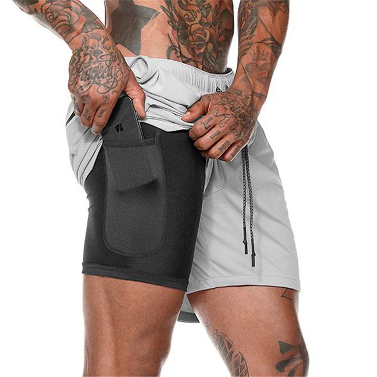 Kompression-Shorts mit Taschen