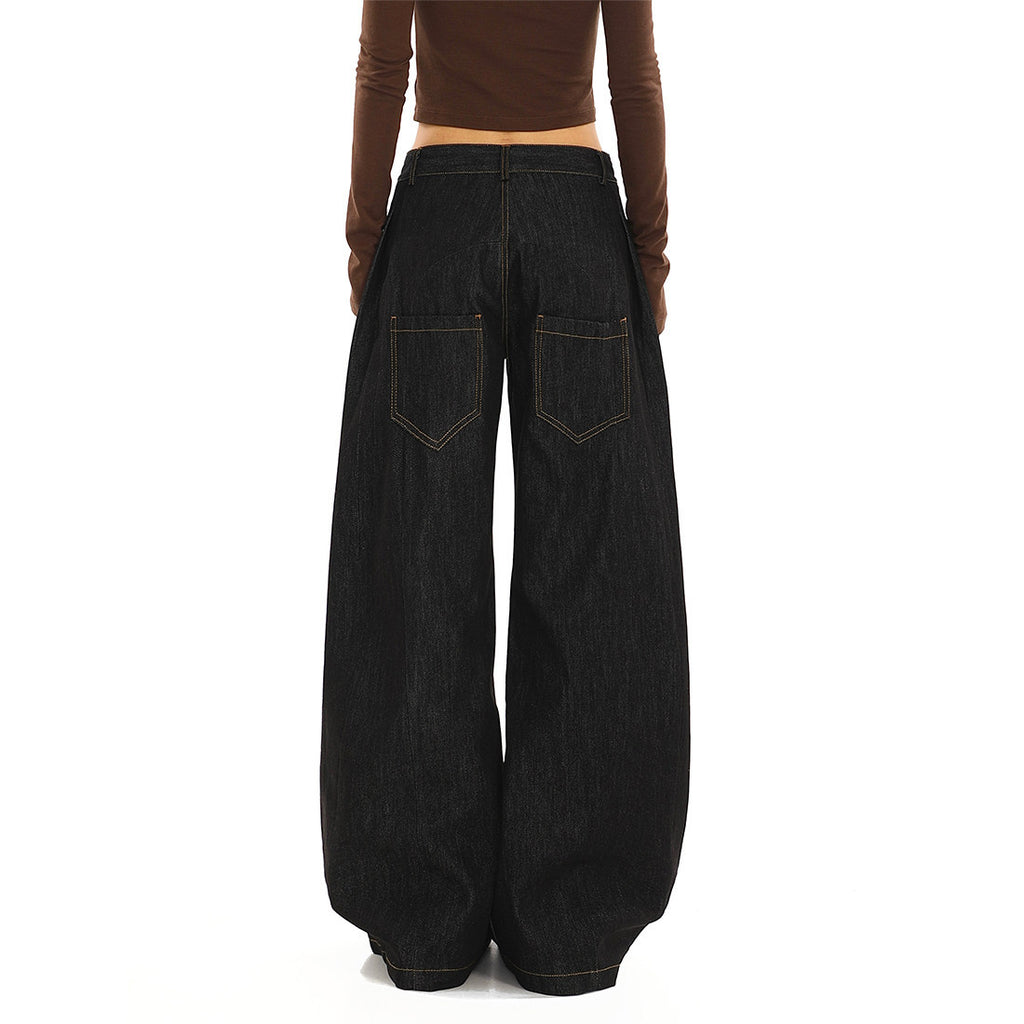 Low-Rise Scissor Cut Jeans für Damen