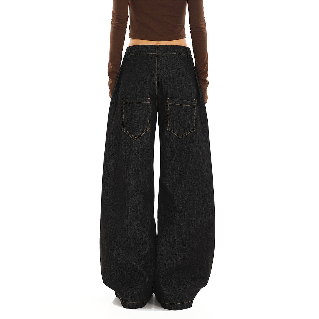 Low-Rise Scissor Cut Jeans für Damen