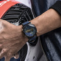 Leder-Quarzuhr mit digitaler Anzeige | LuxeStyle