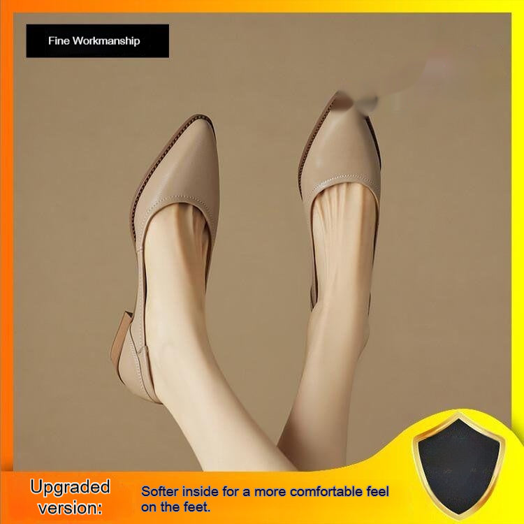 Französische Mid-Heel Mary Jane Schuhe