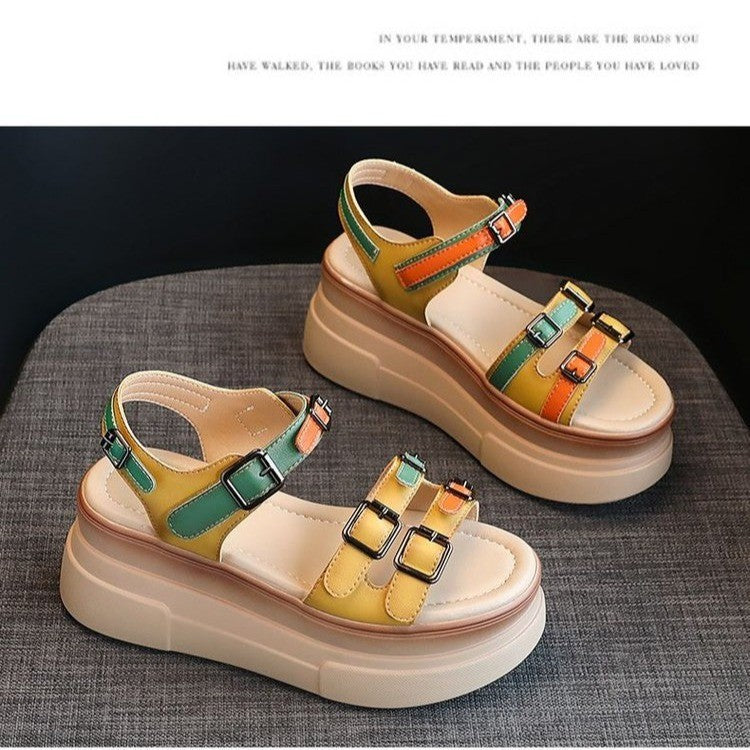 Bunte Plateau-Sandalen für Damen – Bild 13 | LuxeStyle