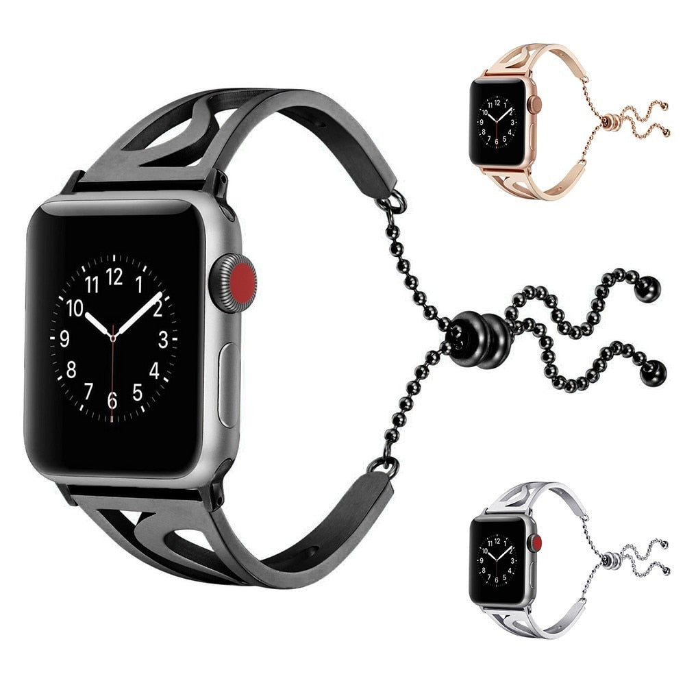 Edelstahl-Hohlarmband für Apple Watch – Bild 20 | LuxeStyle