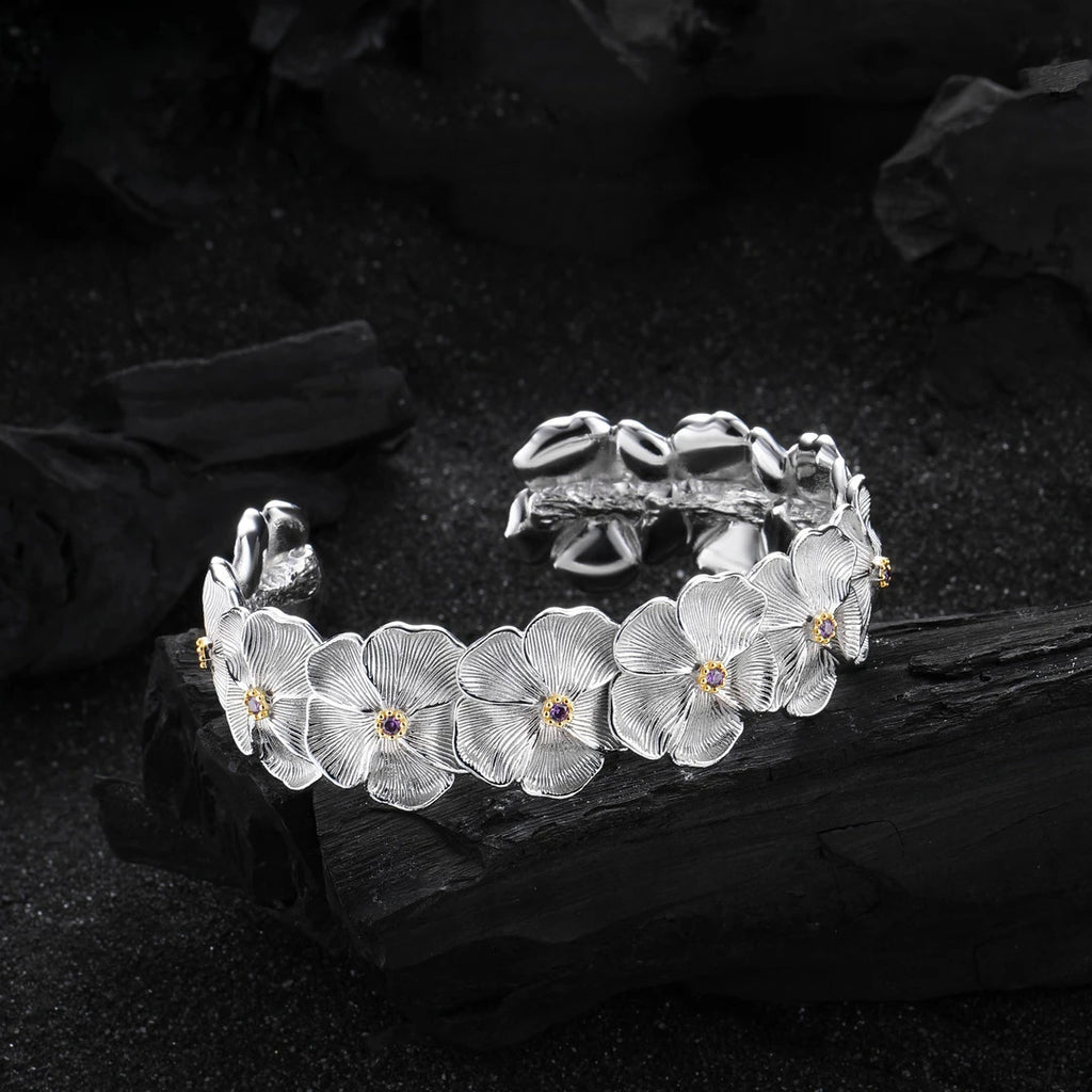 Edelstahl-Gartenia-Floral-Armband – Bild 6 | LuxeStyle