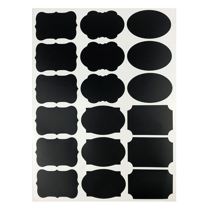 Mattschwarze PVC-Etiketten A4, selbstklebend