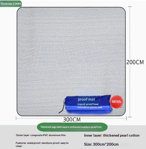 Picknickmatte 2×2 m aus 3 mm Aluminiumfilm – Bild 3 | LuxeStyle