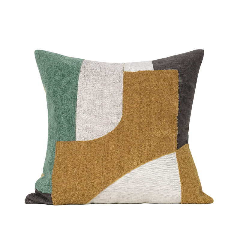 Quadratisches Kissen mit Stickerei – Bild 4 | LuxeStyle