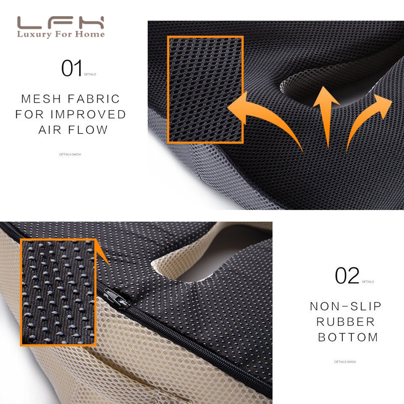 Orthopädisches Memory Foam Sitzkissen – Bild 7 | LuxeStyle