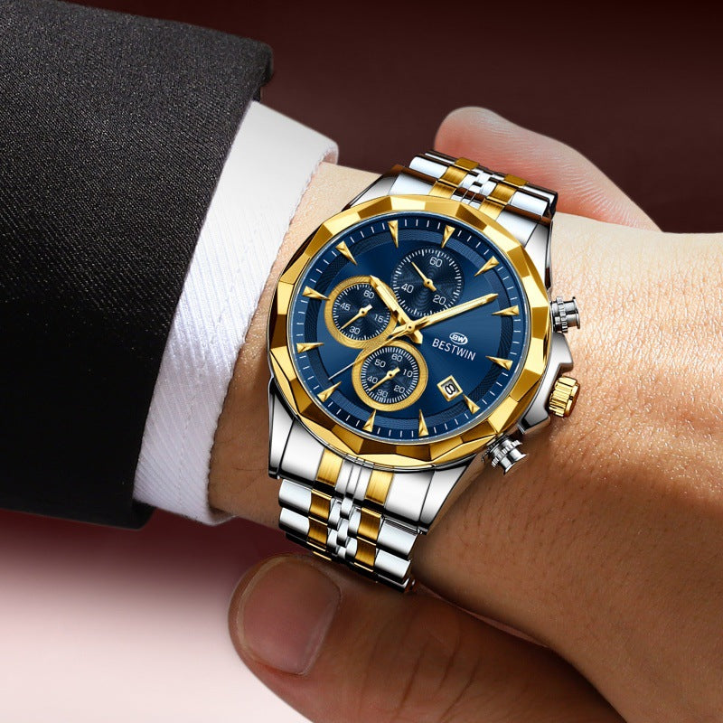 Personalisierte leuchtende Sechs-Hand-Uhr für Herren – Bild 18 | LuxeStyle