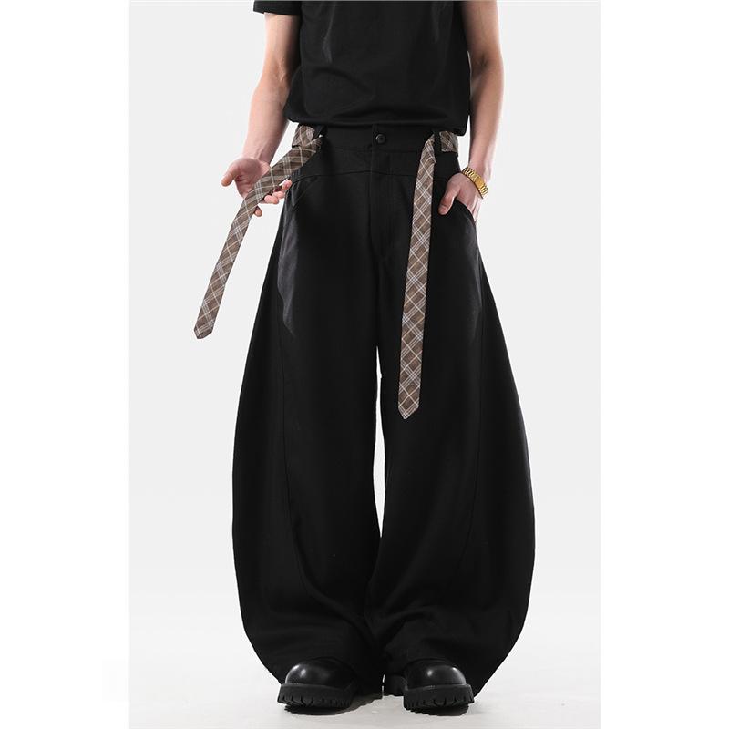 Vintage Relaxed-Fit Stoffhose für Herren