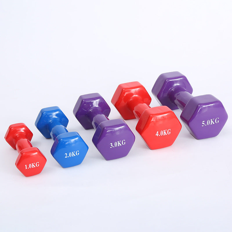 Farbige Fitness-Hanteln