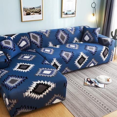 Elastischer Sofaüberzug Kaleidoskop-Muster – Bild 10 | LuxeStyle