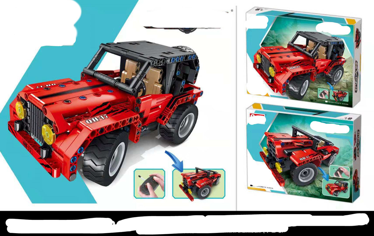 Baustein-Spielzeugauto mit kleinen Partikeln – Bild 3 | LuxeStyle