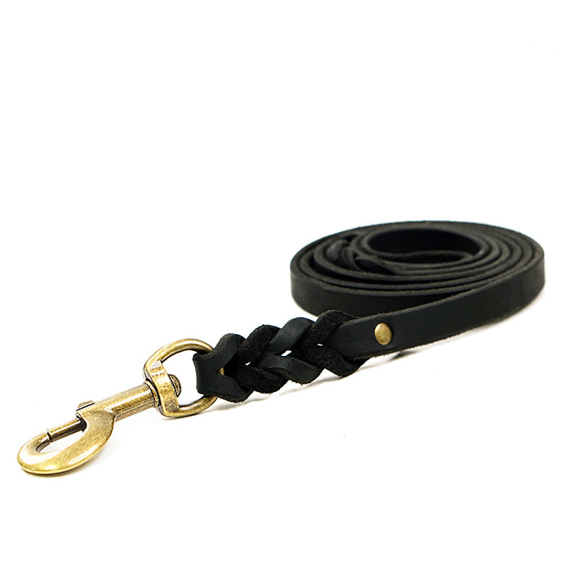 Leder-Hundeleine mit Anti-Zug-Design