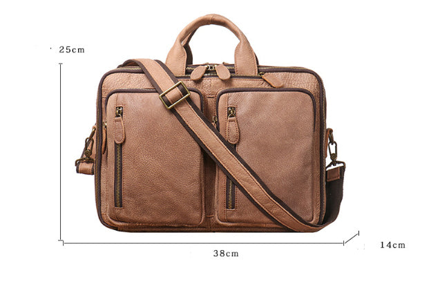 Lederrucksack gross – Vintage Braun