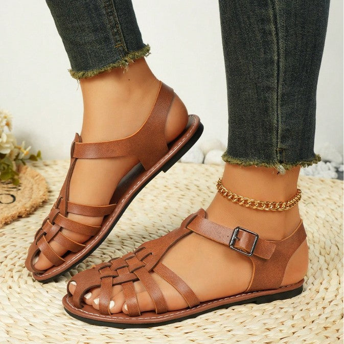 Retro-Braune Sandalen – Bild 2 | LuxeStyle