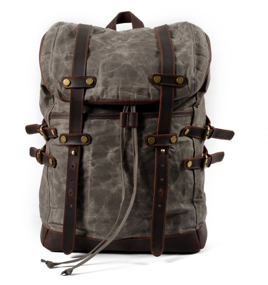 Canvas-Handtasche mit Lederakzent – Bild 4 | LuxeStyle