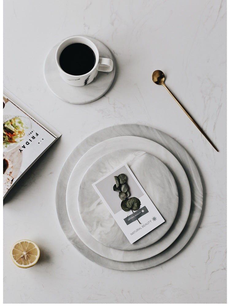 Nordisches Marmor-Tablett – Bild 3 | LuxeStyle