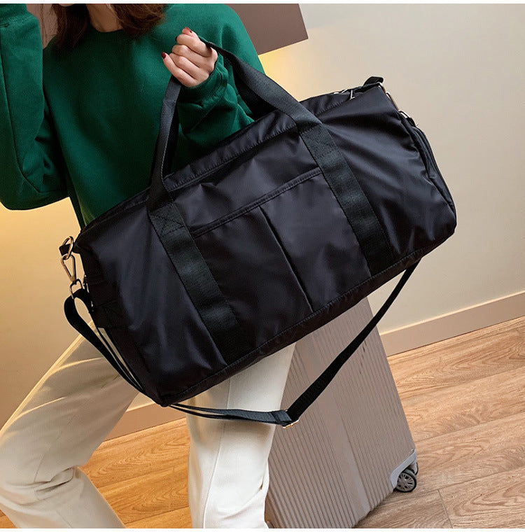 Sport-Fitness-Tasche 20-35 L, Oxford, schwarz-rosa | LuxeStyle