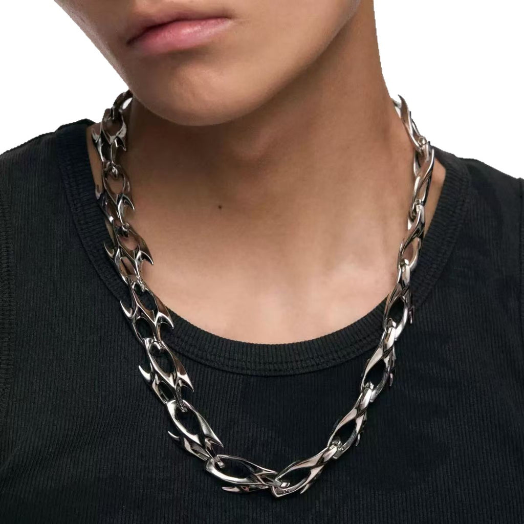 Punk-Style Schlangenknochen-Kette
