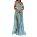 Elegantes Mesh-Panel Maxikleid mit Rückenausschnitt – Bild 1 | LuxeStyle