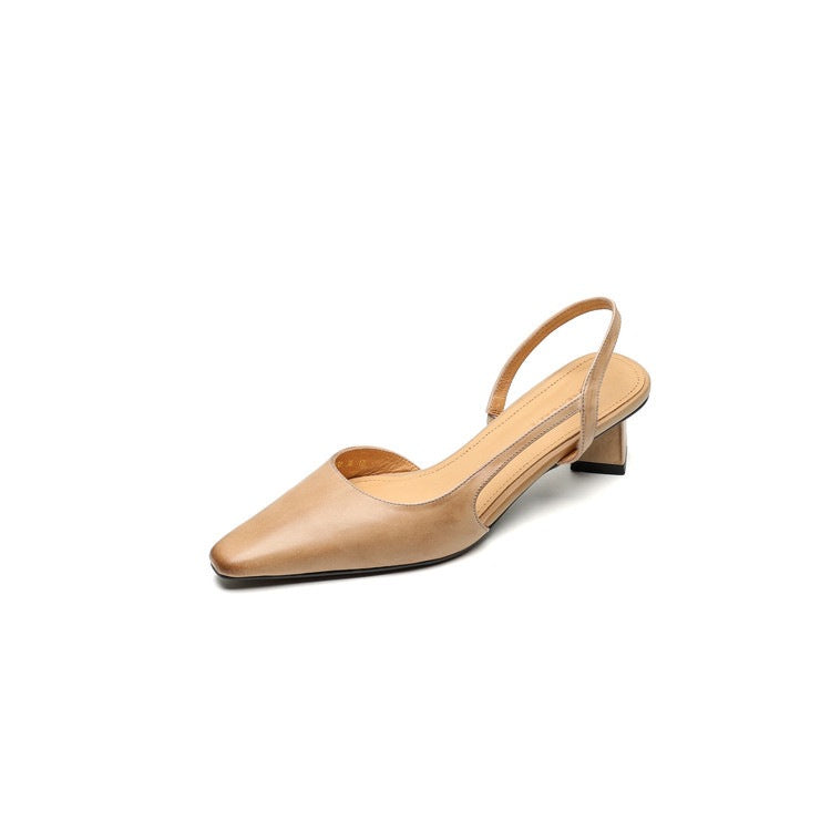 Retro-Sandalen mit Chunky-Absatz
