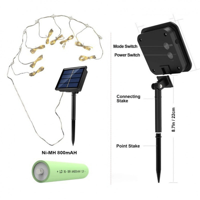 Solarseil-Lichterkette