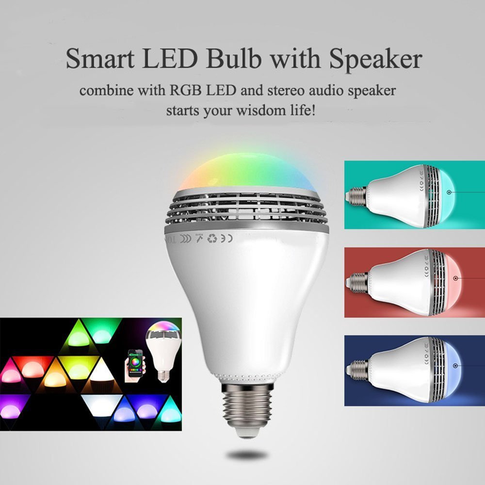 LED Smart Bluetooth Speaker E27 Lampe