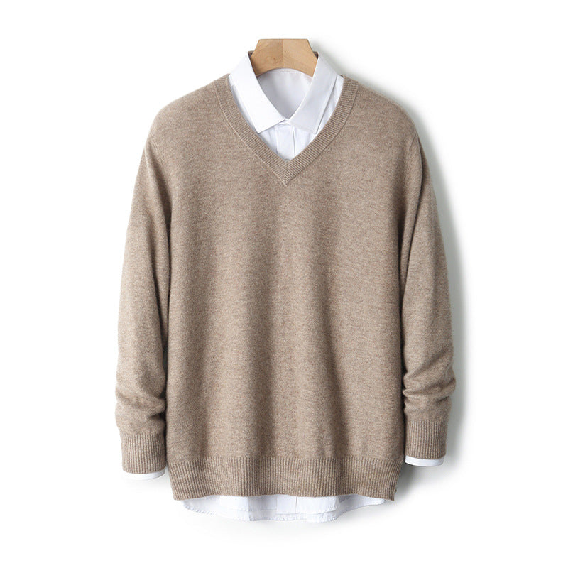 V-Ausschnitt Pullover aus Kaschmir