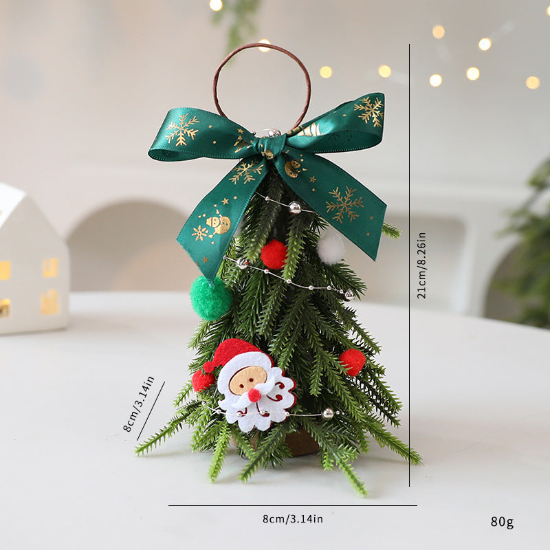Mini Weihnachtsbaumornamente in Rot & Weiss 21 cm – Bild 4 | LuxeStyle