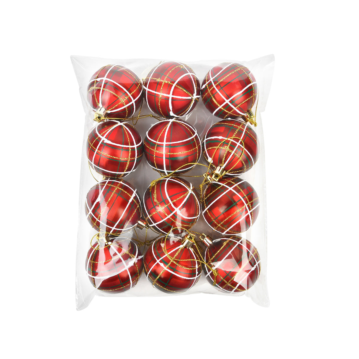 12 Stück 6 cm Checkermuster‑Bälle – Bild 4 | LuxeStyle