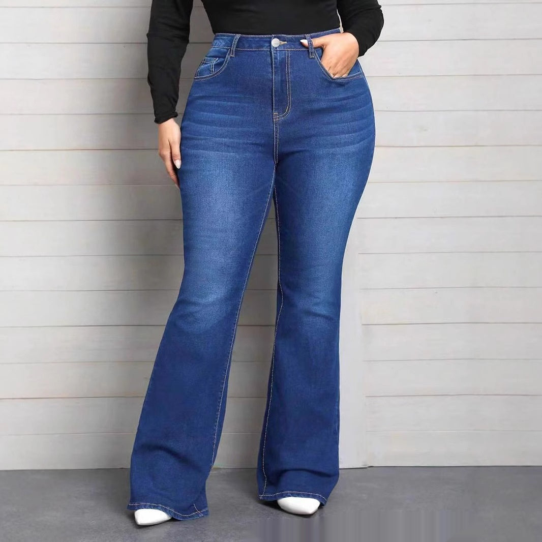 Mid-Rise Flared Jeans
