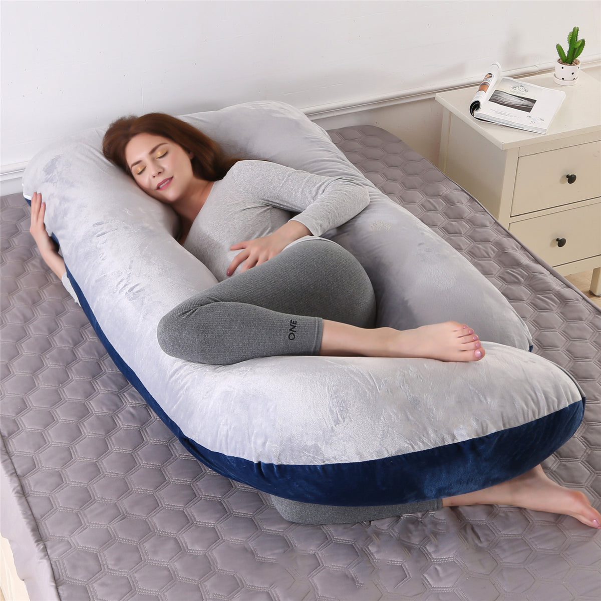 Seitenschläferkissen mit abnehmbarem Taillenkissen – Bild 3 | LuxeStyle