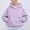 Kapuzen-Pullover mit langen Ärmeln & Taschen