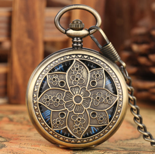Retro Hohl-Design Mechanische Taschenuhr – Ansicht 3