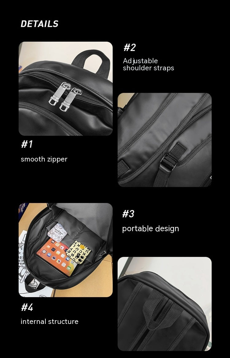 PU Leder Rucksack für Studierende