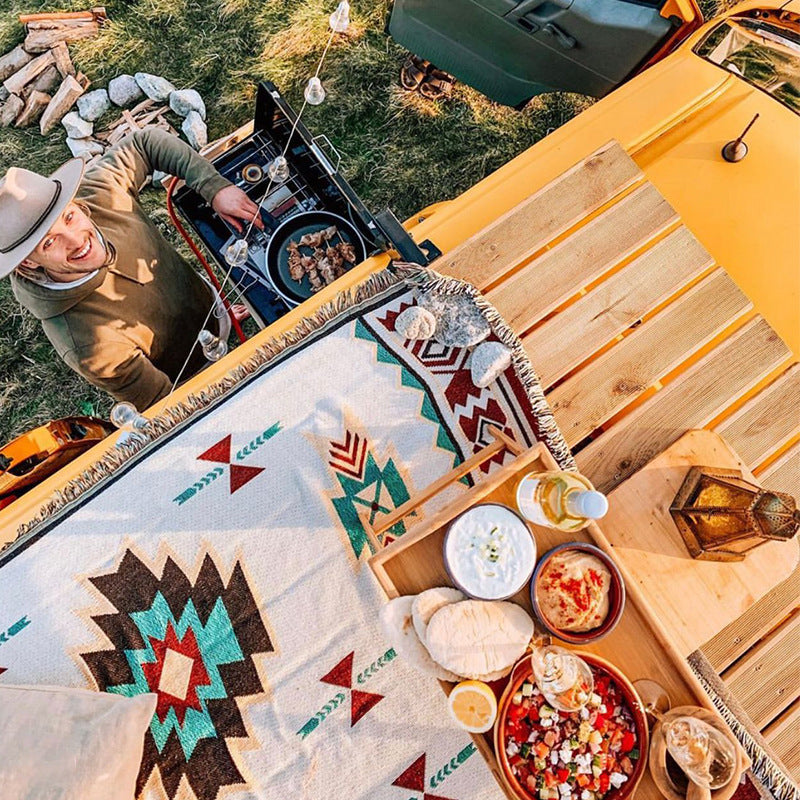 Picknickdecke im Ethno-Stil