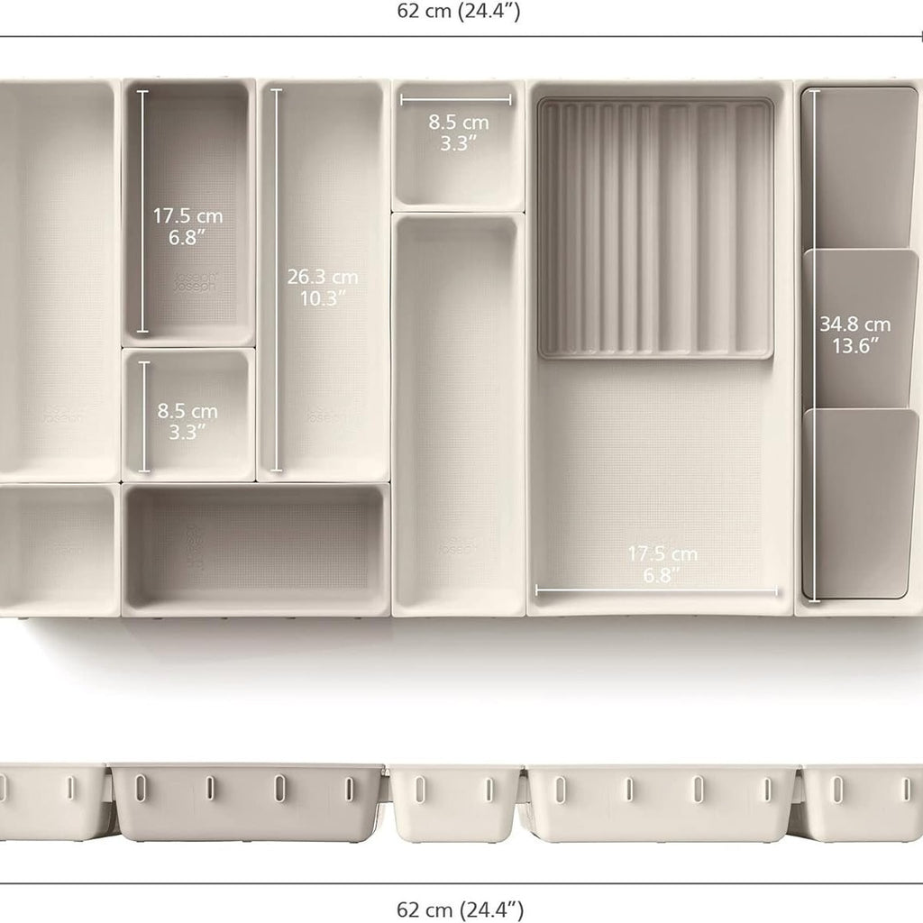 Schubladen-Organizer aus Kunststoff – 6+1 Fächer – Bild 6 | LuxeStyle