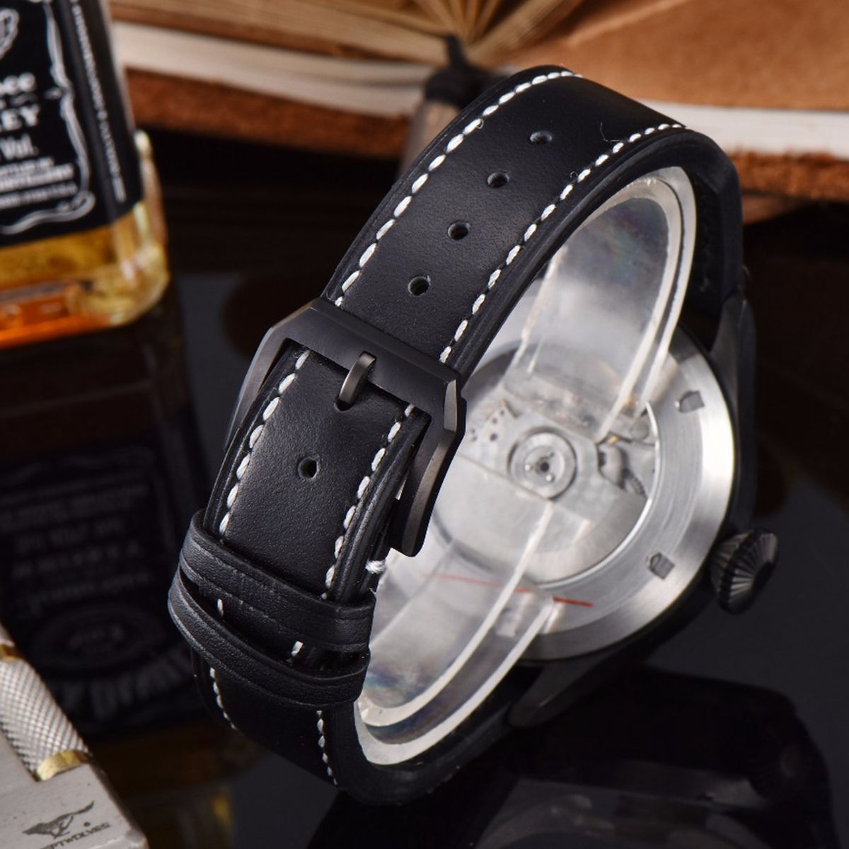 Corgeut Automatikuhr mit Lederarmband – Bild 3 | LuxeStyle