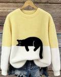 Weihnachts-Fleece-Pullover für Damen