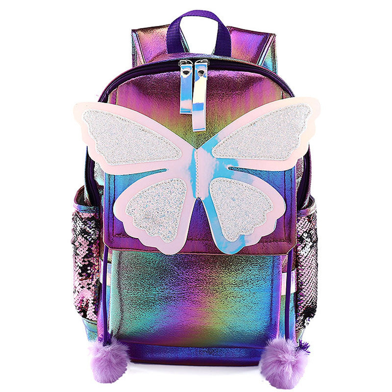 Glitzer-Schmetterling Rucksack für Damen – Bild 1 | LuxeStyle