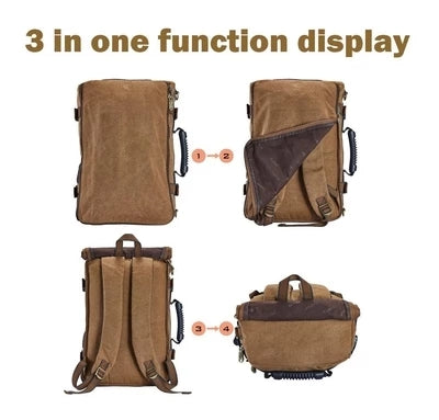 Canvas Rucksack für Reisen und Bergtouren – Bild 8 | LuxeStyle